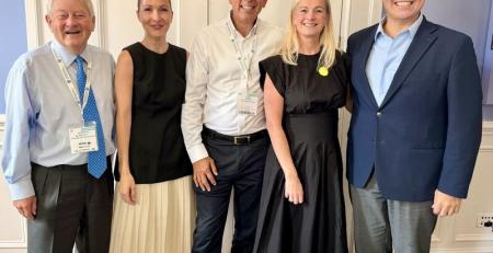 Melissa Davis with fellow panellists Gary Assim, Katie Cramond-Hill, Louise Edwards and David Gutierrez at the IBA Law Firm Management Committee Academy for Leaders